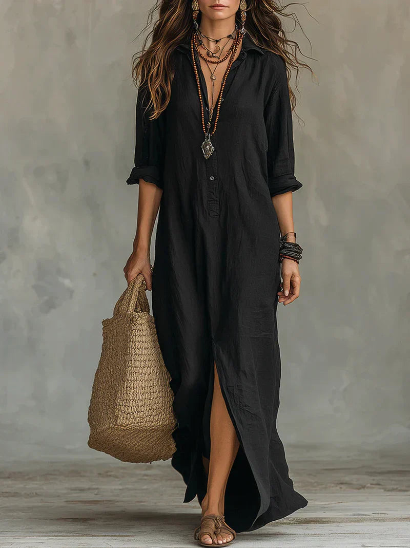 AURORA™ - Vestido largo que estiliza con total comodidad