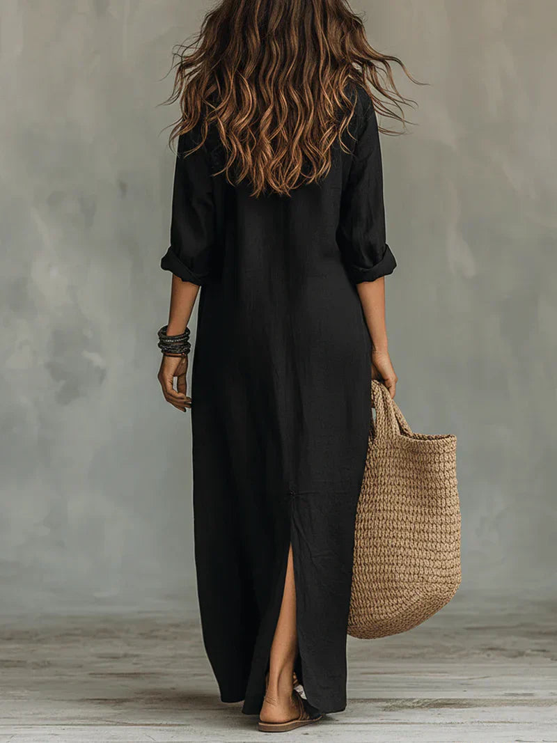 AURORA™ - Vestido largo que estiliza con total comodidad